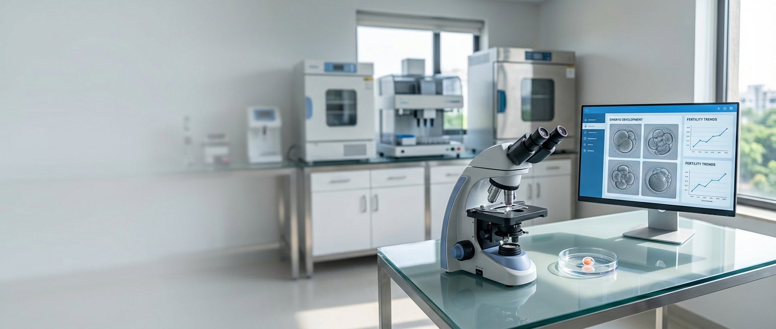 Advanced fertility lab technology and monitoring systems